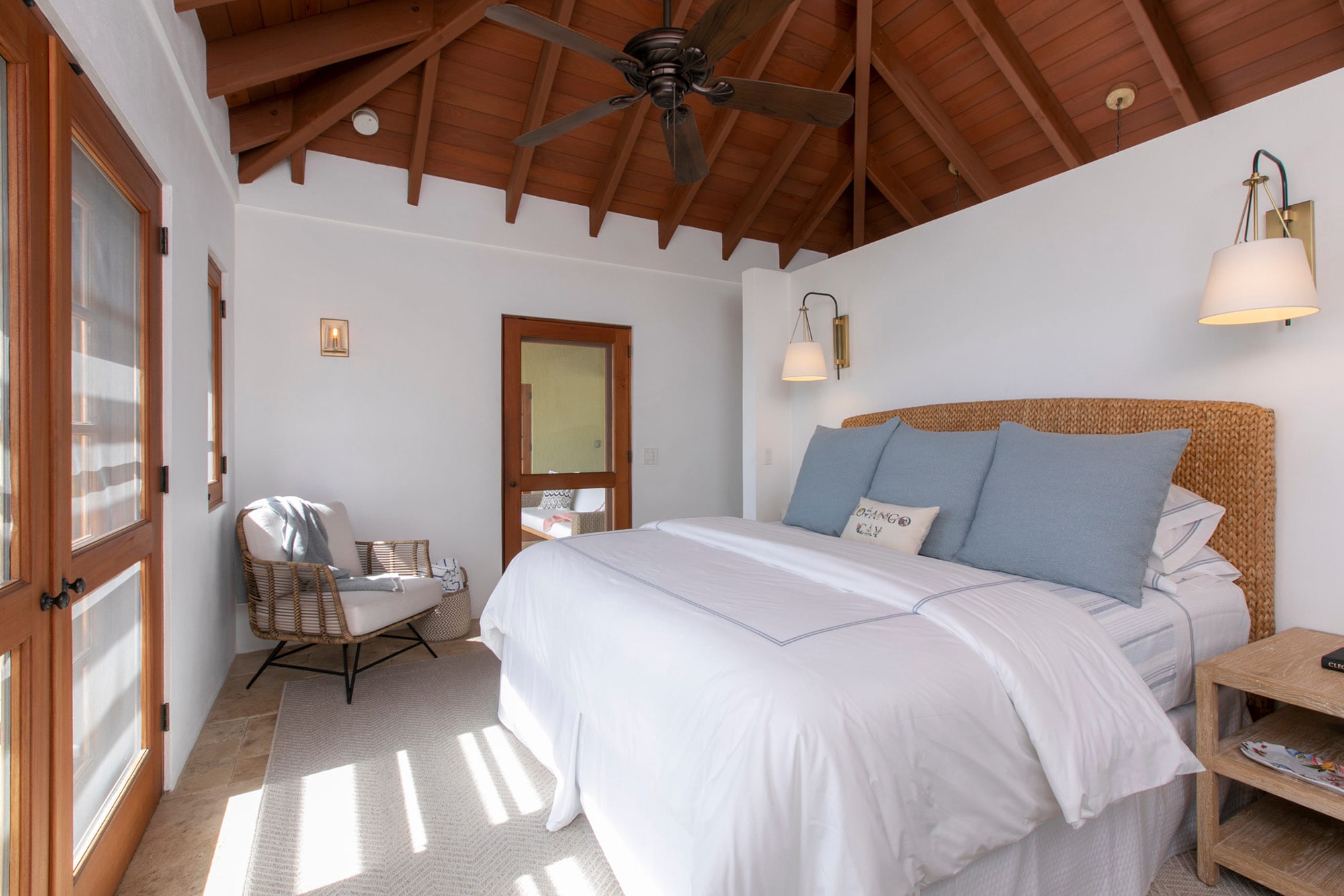 Lovango Bay Indoor Modern Bedroom Virgin Islands Destination
