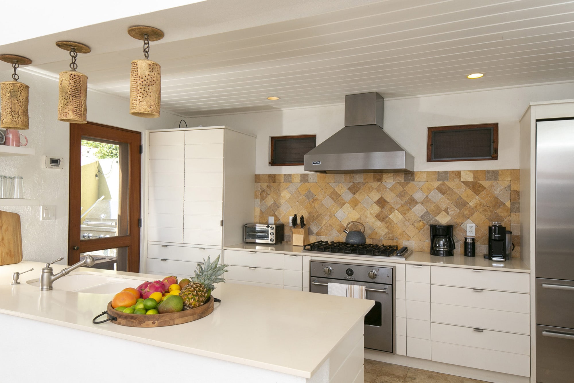 Lovango Bay Indoor Modern Kitchen Virgin Islands Destination