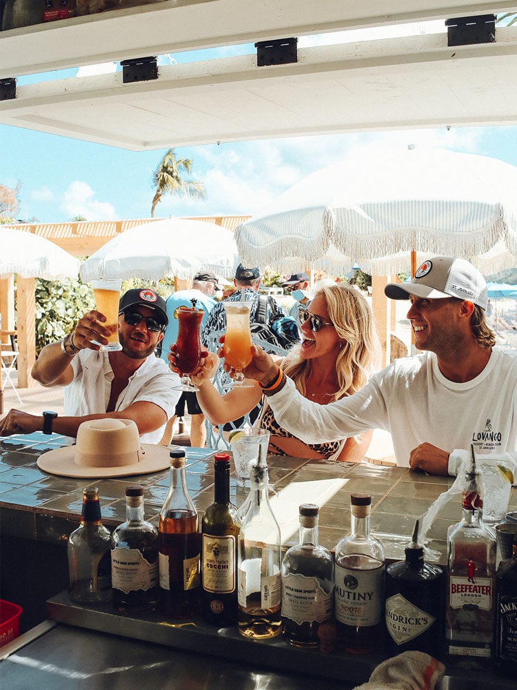 Lovango Bay Virgin Islands Destination, Drinks at the Outdoor Bar