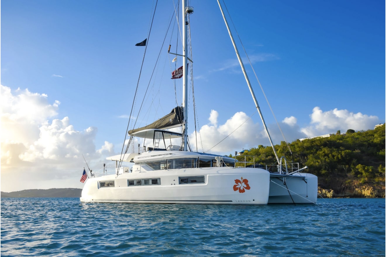 lovango virgin islands destination stay and sail lagoon boat on the water
