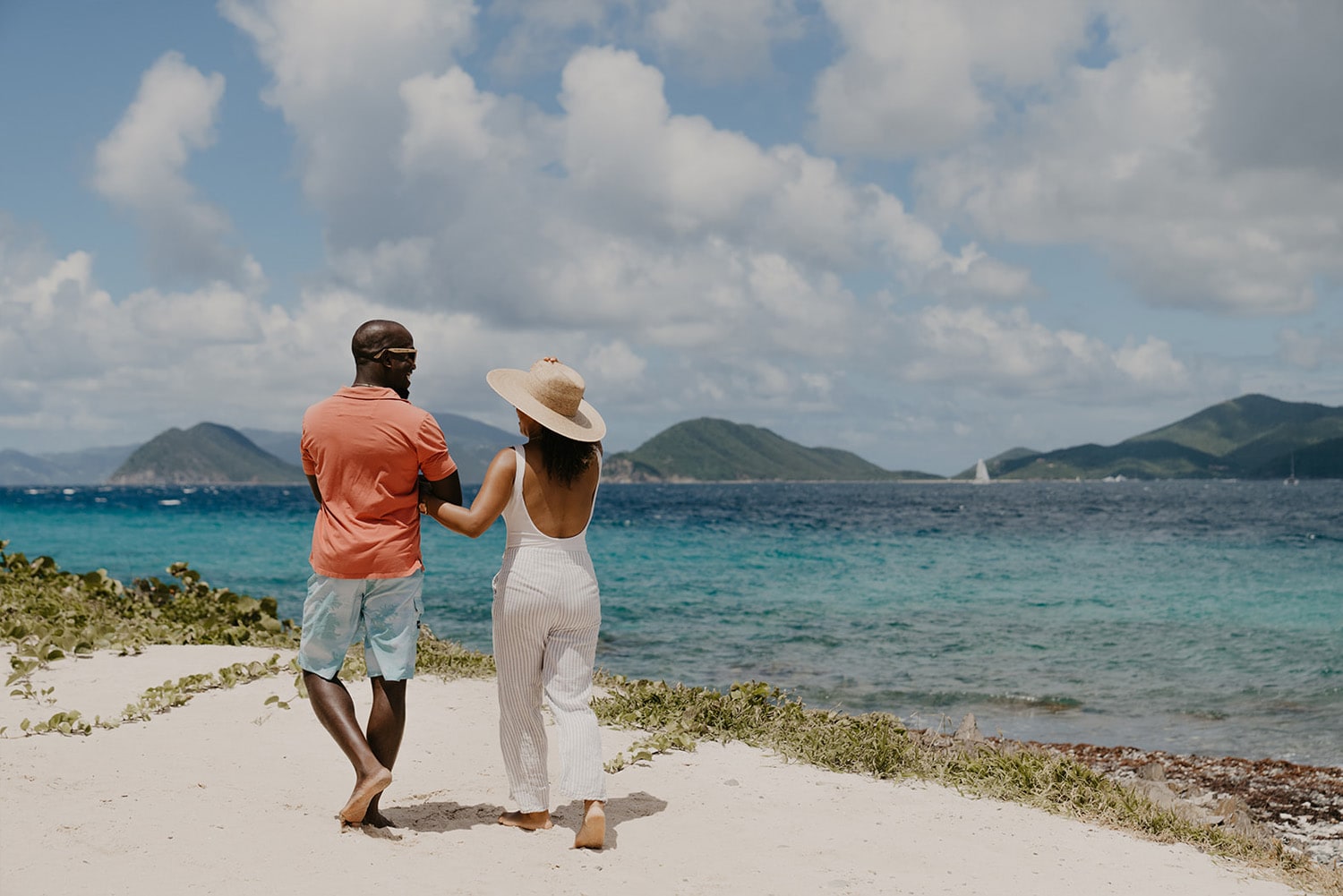 USVI Destination Elopement Weddings USVI Event Couple on Water