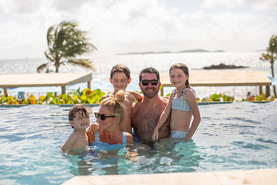 lovango vi family in the water